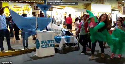 EL PARTIDO CELESTE CONTRA LAS VERDES